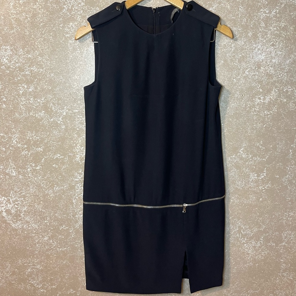 Alexander McQueen Black Cocktail With Zipper Detail